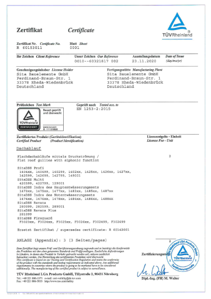 TUV - Safety and Quality Report