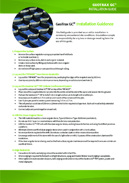 GeoTrax™ GC - Installation Guide