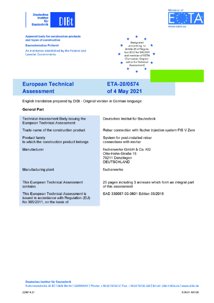 European Technical Approval (ETA)