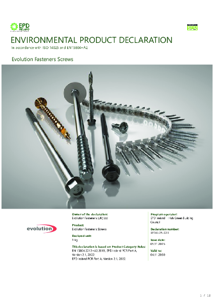 Environmental Product Declaration