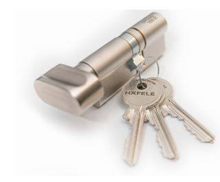 Hafele Premier Euro Profile Cylinder With Turn (HUKP-0603-03) - Locking Cylinders 