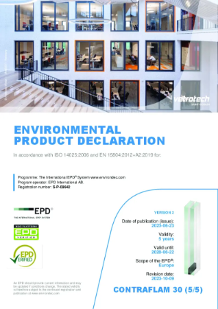 EPD-IES-0009642:002 (S-P-09642) CONTRAFLAM 30 (5/5) fire-rated glass ...