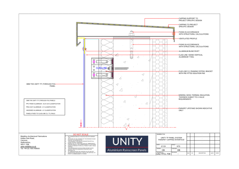 Unity A1 TF-08 Technical Drawing