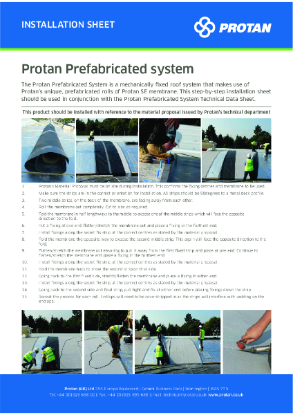 Protan (UK) Ltd Prefab How to Guide