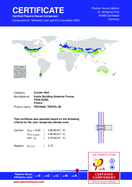 Passive House Institute - Certificate