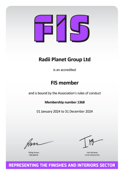 FIS Accredited Membership Certificate (RPG) to 31 12 24