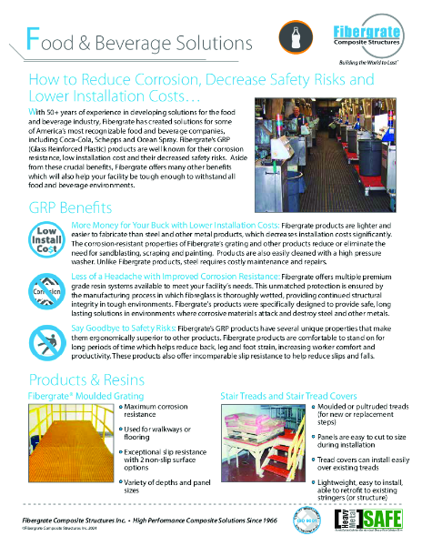 Fibergrate Food and Beverage