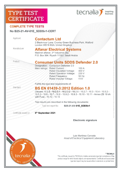 Defender 2.0 Test Certificates