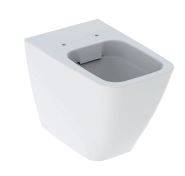 Geberit iCon Square Floor-Standing WC, Washdown, Back-To-Wall, Shrouded, Rimfree