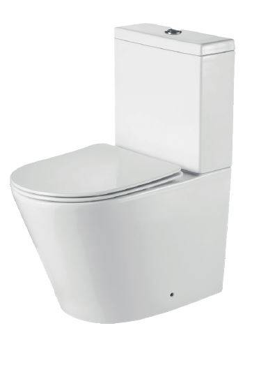 Layla Smooth Close Coupled WC Pan Standard Height Closed Back