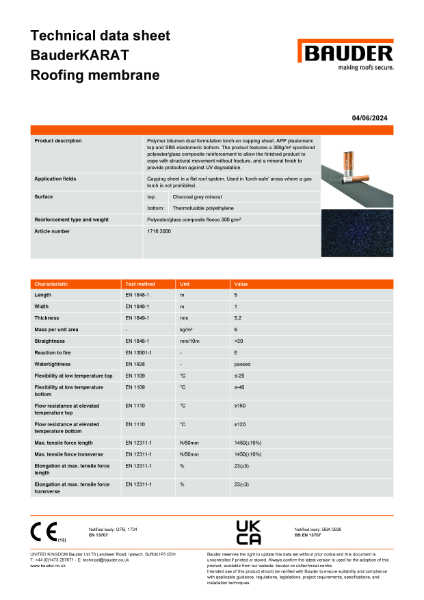 BauderKARAT Capping Sheet