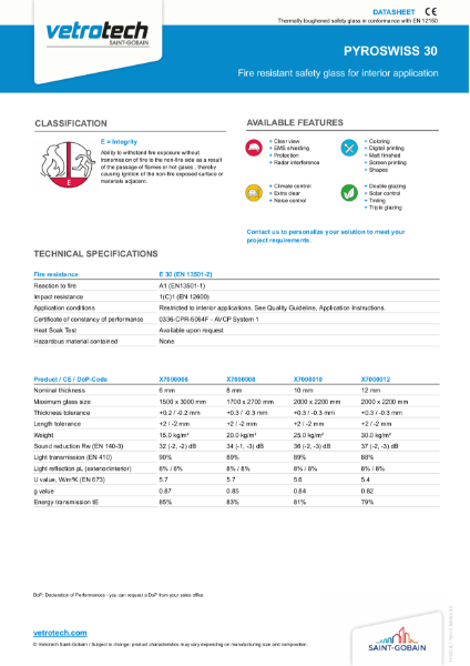 Pyroswiss Data Sheet