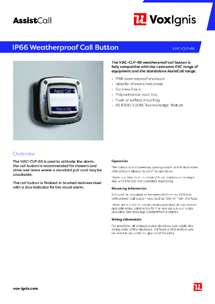 ViAC-CLP-66 Datasheet