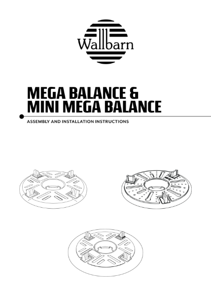 Datasheet - Mega Balance Pedestal Range Assembly Instructions