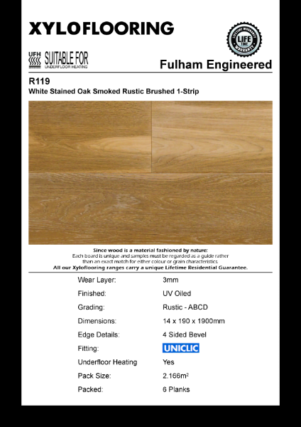 Xylo Flooring - R119 Data Sheet