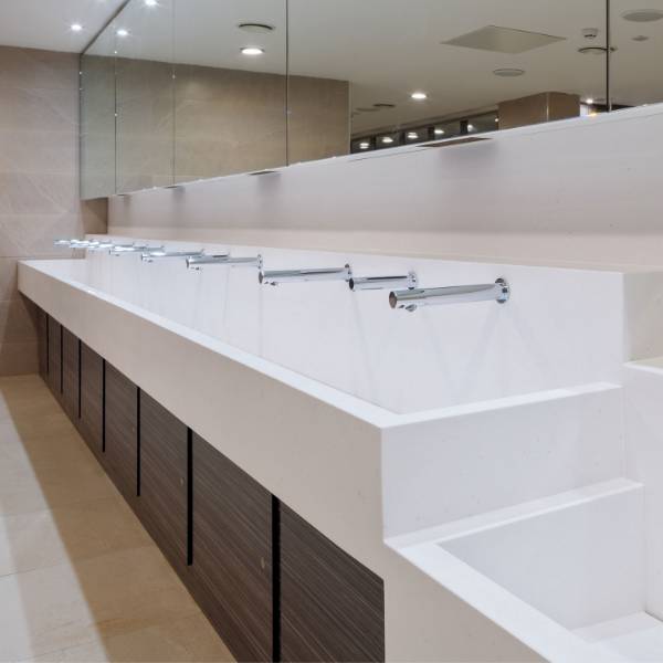 Solid Surface Wash Troughs