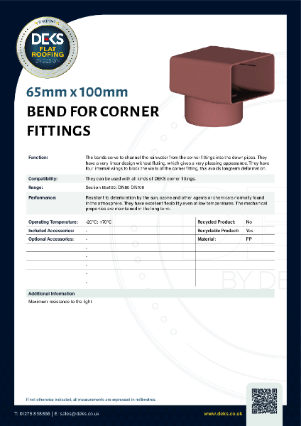 Parapet Bends - 65x100