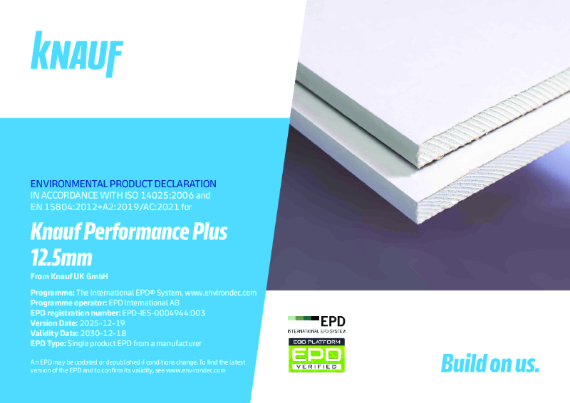 Knauf Performance Plus 12.5mm EPD