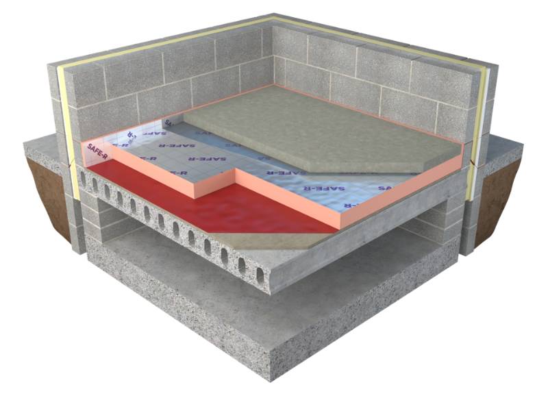 Safe-R SR/UF Underfloor Insulation - Phenolic Rigid Foam Insulation