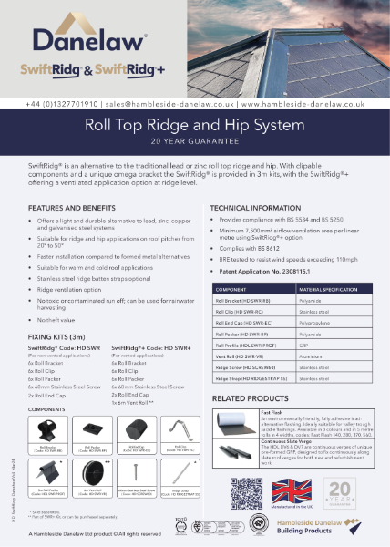 SwiftRidg® / SwiftRidg®+ Datasheet