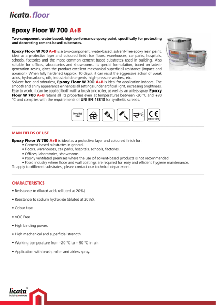 Licata Epoxy Floor W 700 A+B
