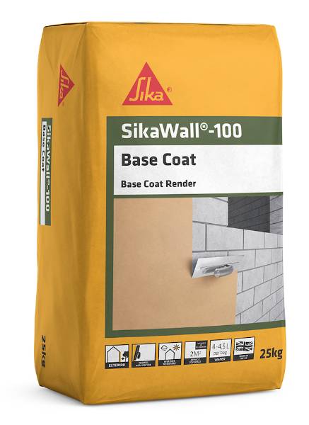 SikaWall®-100 Base Coat - Render
