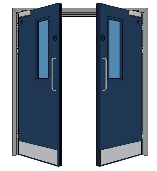 Refinedoor - Type 6 - PVC Postformed Severe Duty Doorset