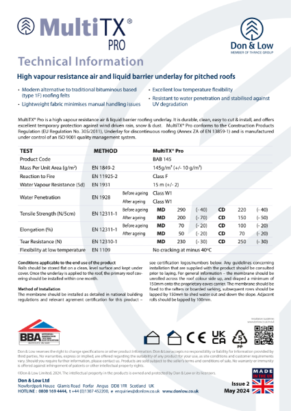 Multi TX Pro Datasheet Issue 2 - May 24