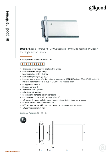 10508-Datasheet Iss06