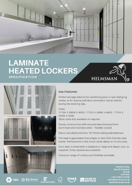 Laminate Heated Lockers