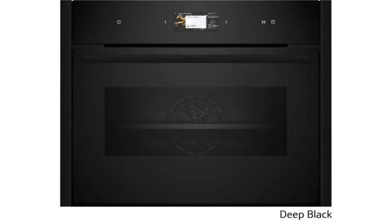 Compact 45cm Steam Ovens Black trim 