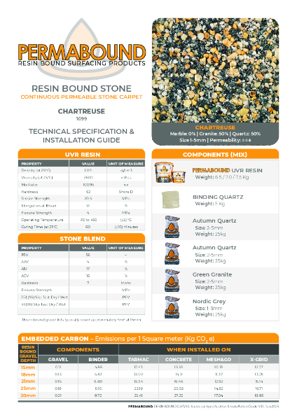 Chartreuse_1099_Resin_Bound_Stone_TDS_PERMABOUND