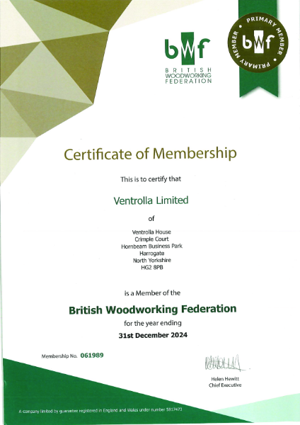 BWF Certificate of Membership