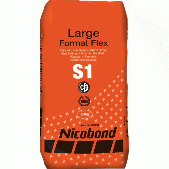 Nicobond Large Format Flex S1 - Tile Adhesive