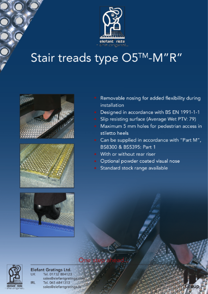 Stair Treads Type O5-M-"R"