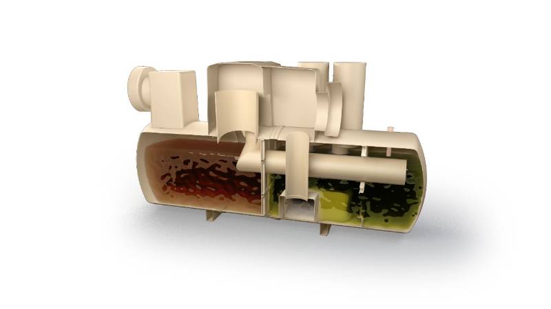 Klargester AquaOil Bypass MDPE & Full Retention GRP Separator  - Fuel and Oil Separator