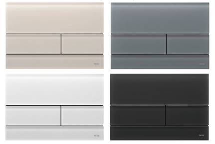 TECEsquare II glass toilet flush plate for dual-flush system - Flush Plate