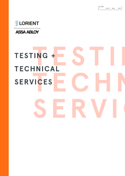 Testing & Technical Brochure