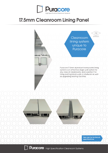 17.5 mm Lining Panel Product Data Sheet