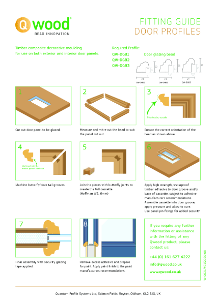 Qwood - Door Glazing Bead Fitting Guide