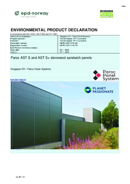 EPD - AST S and AST S+