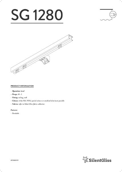 Silent Gliss SG 1280 Curtain Track