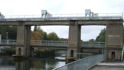 Allington Sluice Lock Gate, River Medway, Kent