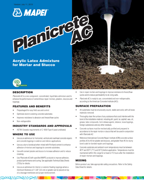 Planicrete® AC