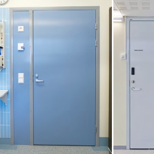 LAMI-äänieristysovet - dB25/KAS Akustikdörrar med ställbar aluminiumkarm