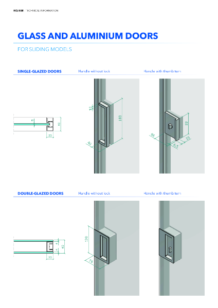 Aluminium Doors Handle Detail