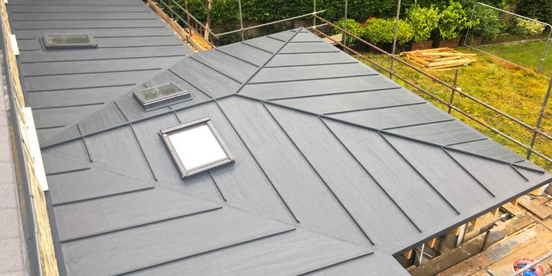 Contempory Look Zinc Effect Roof