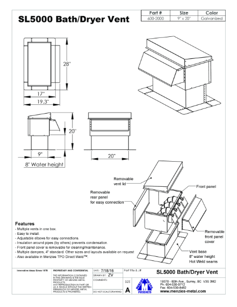 TECHNICAL DRAWING - SL5000