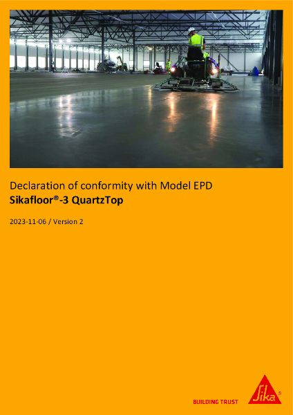 EPD - Sikafloor 3 QuartzTop 