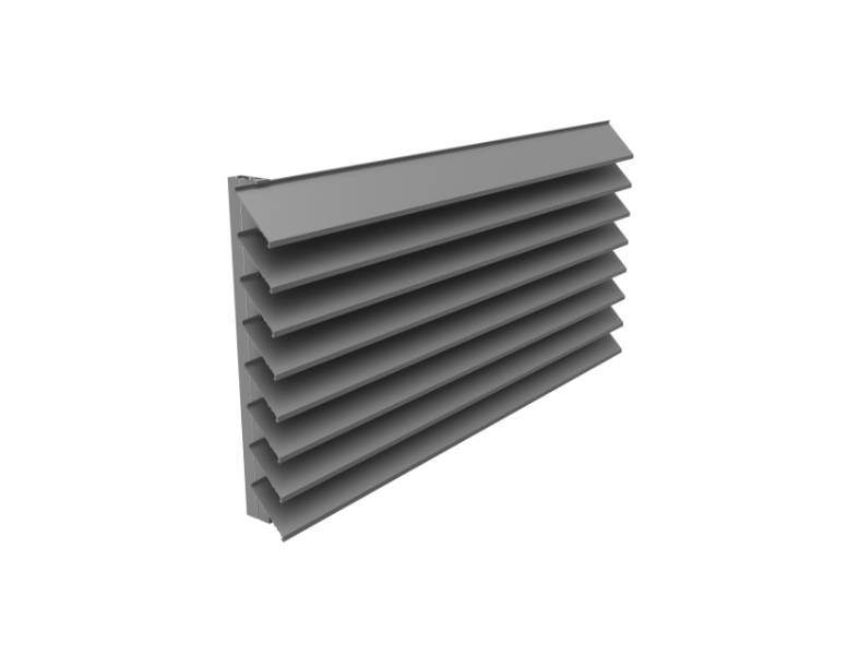 Kingfisher KW75Z Single Bank Weather Louvres - Weather Protection Louvre System